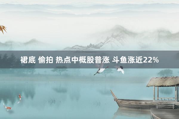 裙底 偷拍 热点中概股普涨 斗鱼涨近22%