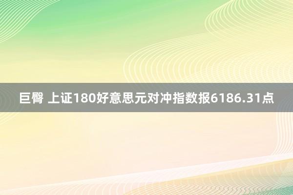 巨臀 上证180好意思元对冲指数报6186.31点