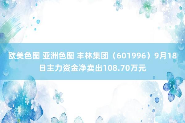 欧美色图 亚洲色图 丰林集团（601996）9月18日主力资金净卖出108.70万元