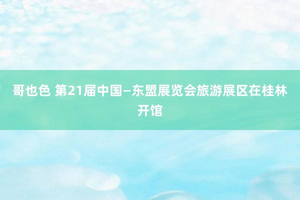 哥也色 第21届中国—东盟展览会旅游展区在桂林开馆