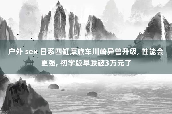 户外 sex 日系四缸摩旅车川崎异兽升级， 性能会更强， 初学版早跌破3万元了