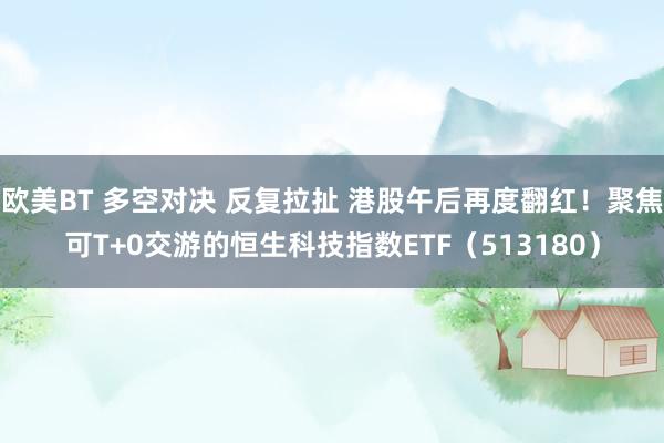 欧美BT 多空对决 反复拉扯 港股午后再度翻红！聚焦可T+0交游的恒生科技指数ETF（513180）