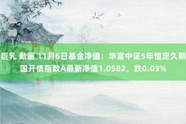 巨乳 動画 11月6日基金净值：华富中证5年恒定久期国开债指数A最新净值1.0582，跌0.03%