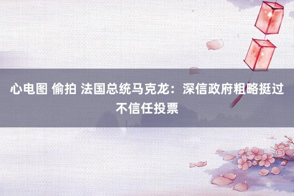 心电图 偷拍 法国总统马克龙：深信政府粗略挺过不信任投票