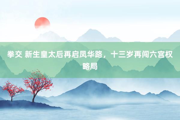 拳交 新生皇太后再启凤华路，十三岁再闯六宫权略局