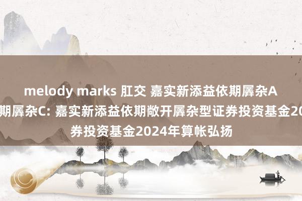 melody marks 肛交 嘉实新添益依期羼杂A,嘉实新添益依期羼杂C: 嘉实新添益依期敞开羼杂型证券投资基金2024年算帐弘扬