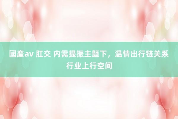 國產av 肛交 内需提振主题下，温情出行链关系行业上行空间