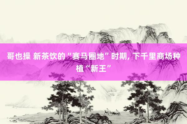 哥也操 新茶饮的“赛马圈地”时期, 下千里商场种植“新王”